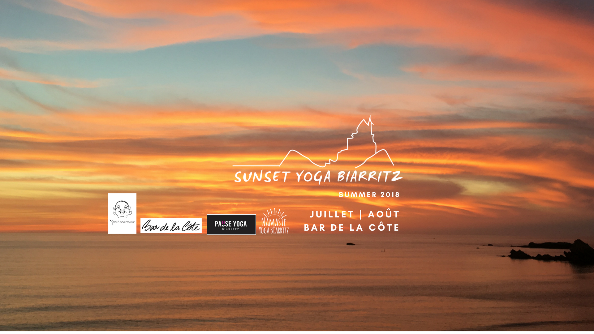 Sunset YOGA BTZ – Yoga au Bar de la Côte – Summer 2018