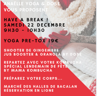Yoga Pré-tox : se détendre avant les fêtes et petit-déjeuner Yogi