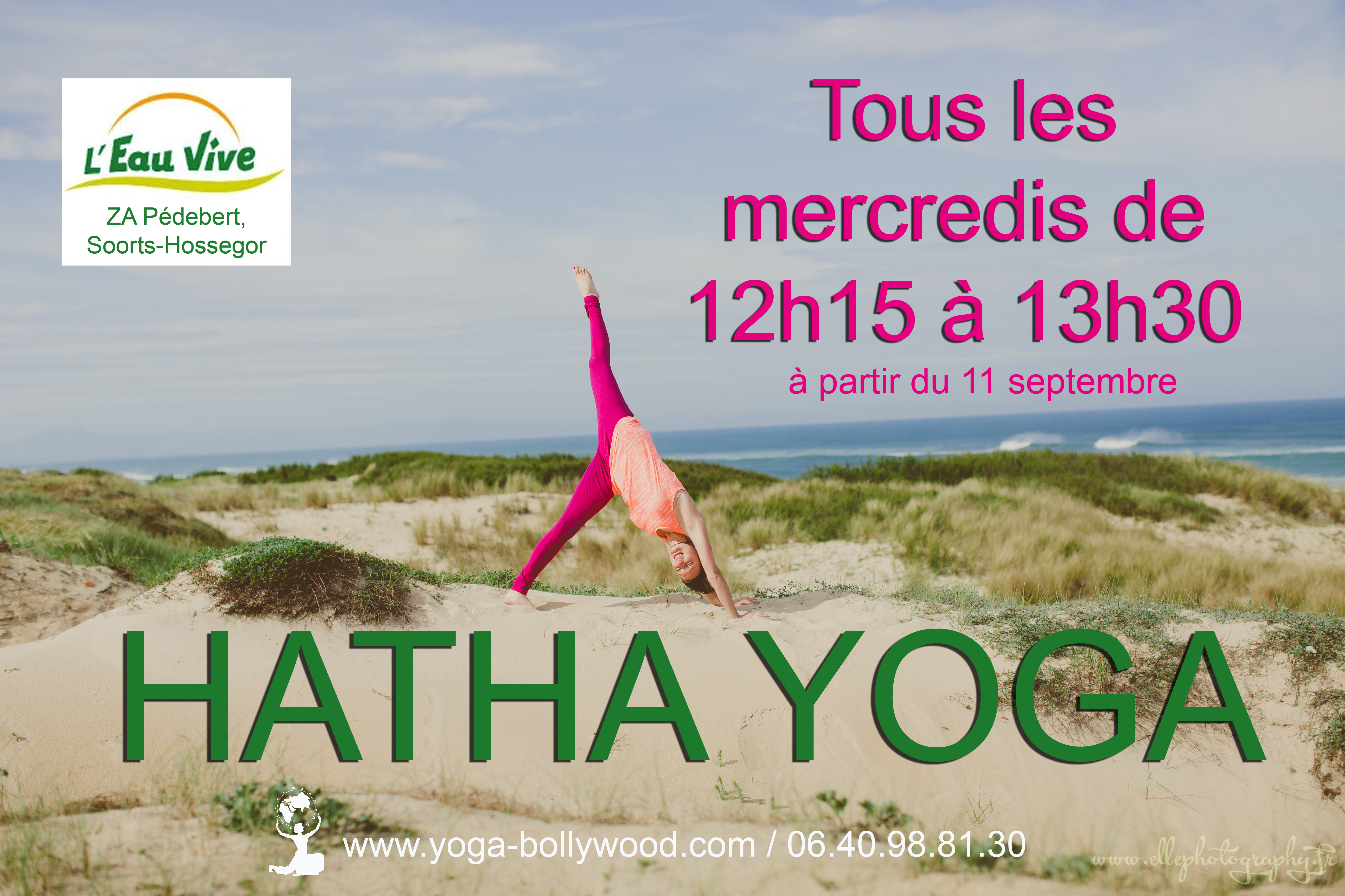 Cours de Yoga à la salle de danse du Trinquet, Soorts-Hossegor