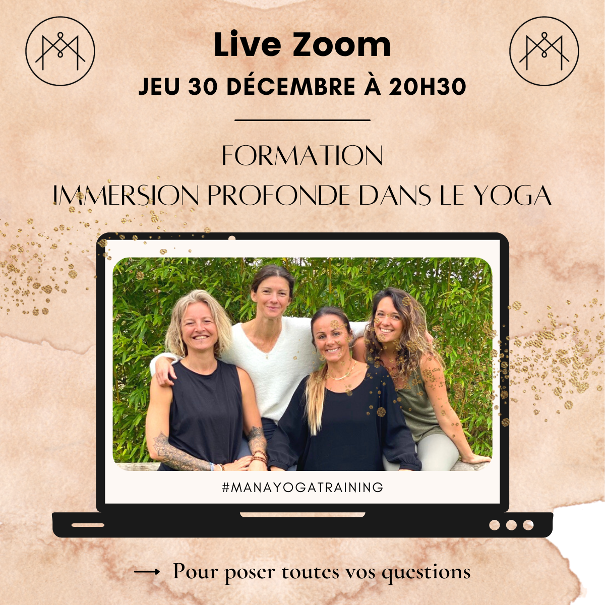 Mana Yoga Training – Live Zoom Q&A – Jeudi 30 décembre 20h30