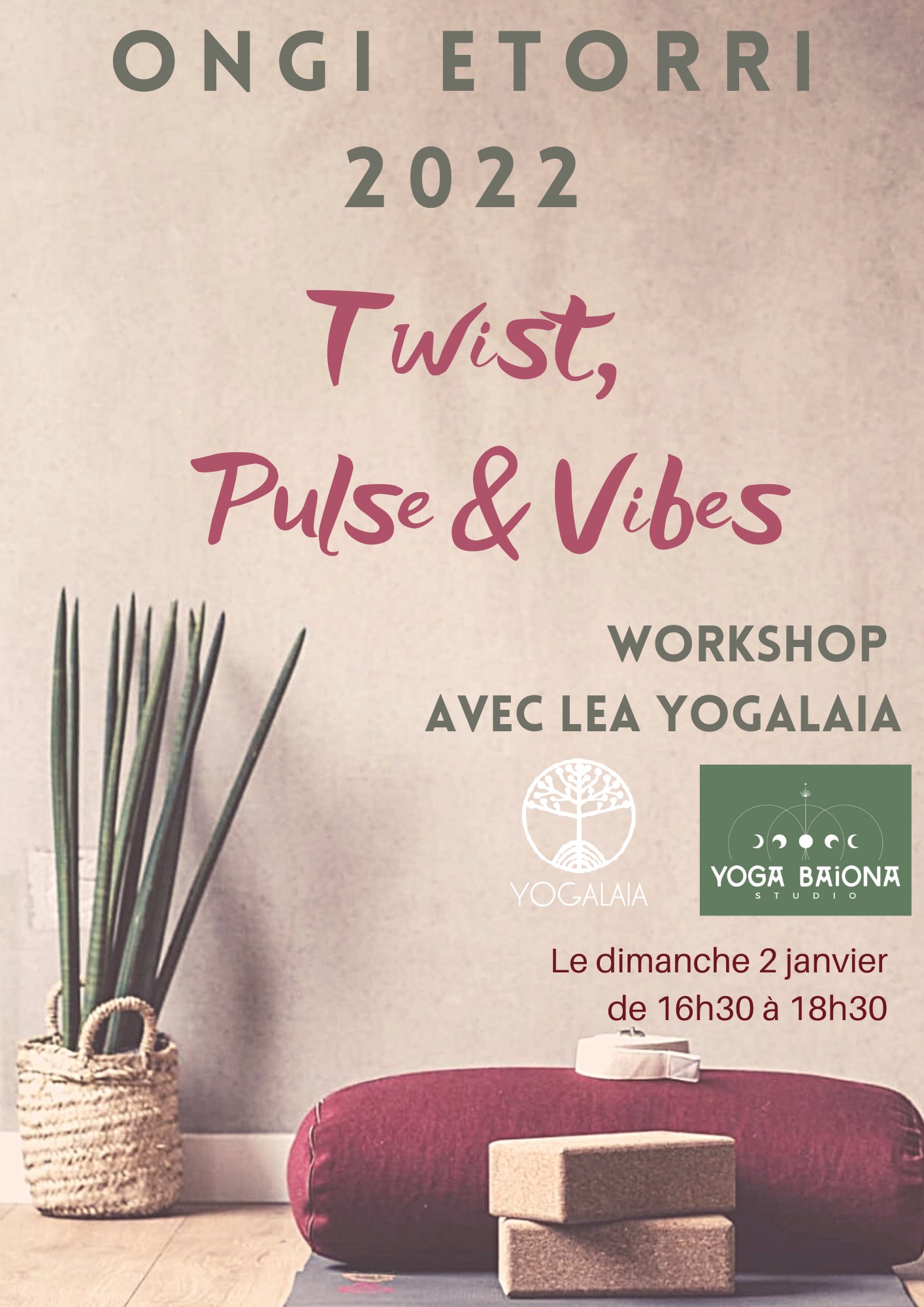 ATELIER « Twist, Pulse and Vibes – ONGI ETORRI 2022 » 