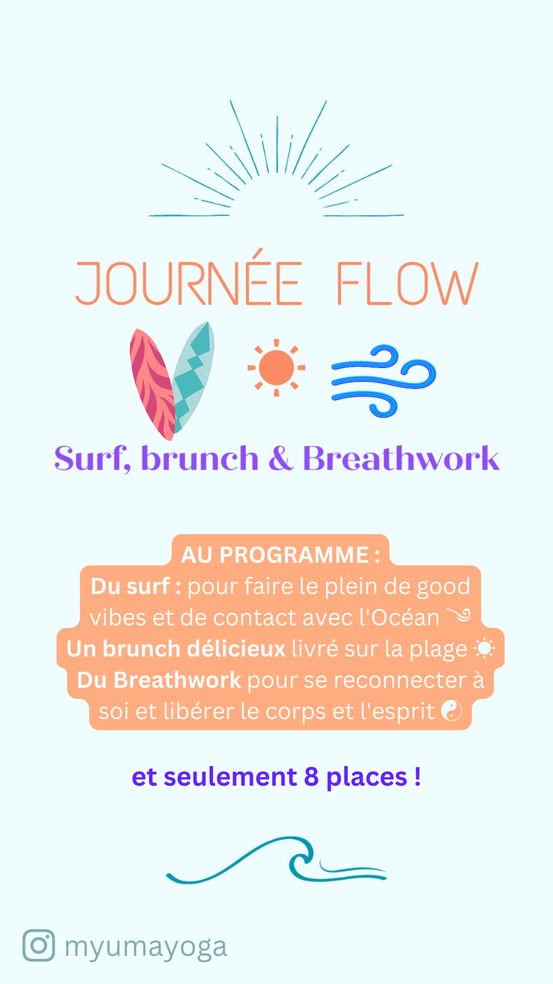 ☀︎ Journée FLOW : surf, brunch & breathwork ☀︎