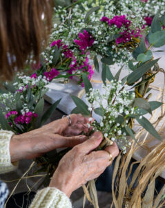 Ateliers couronnes de fleurs avec Elaie Design Floral