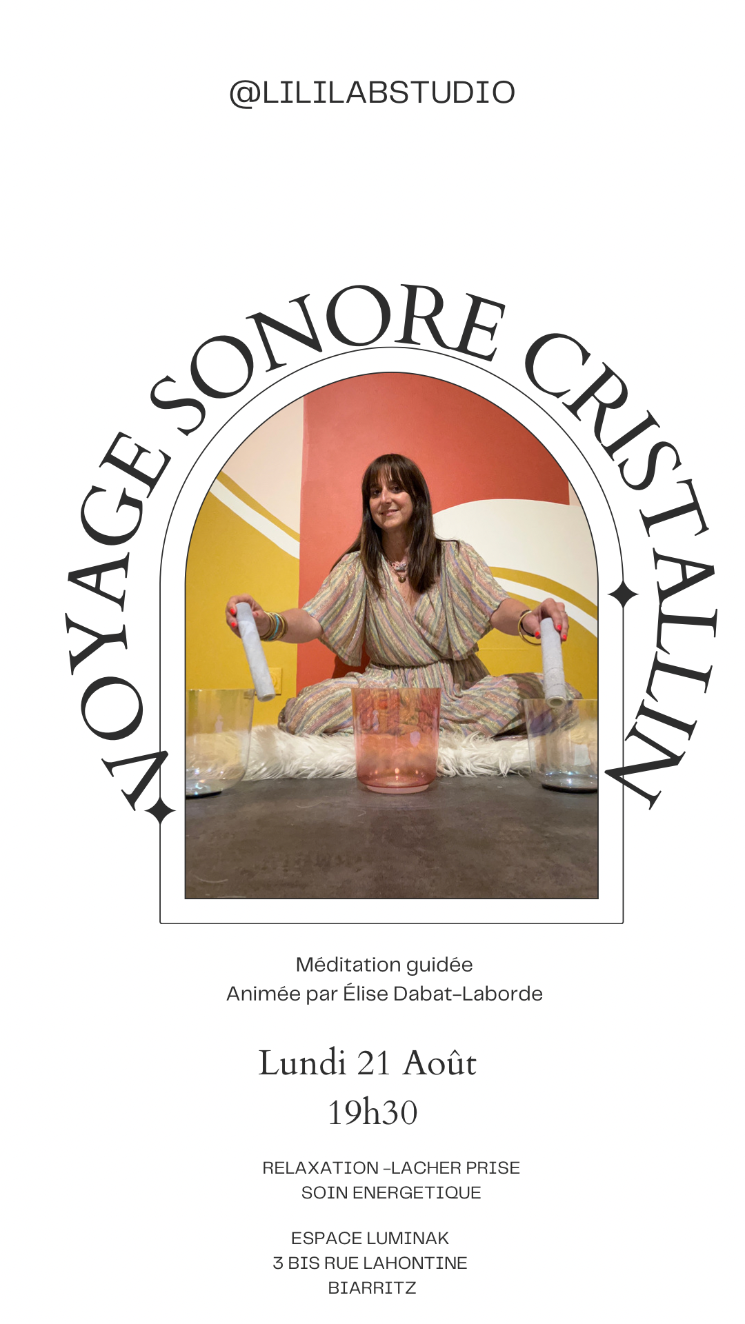 Bain sonore cristallin à la bougie