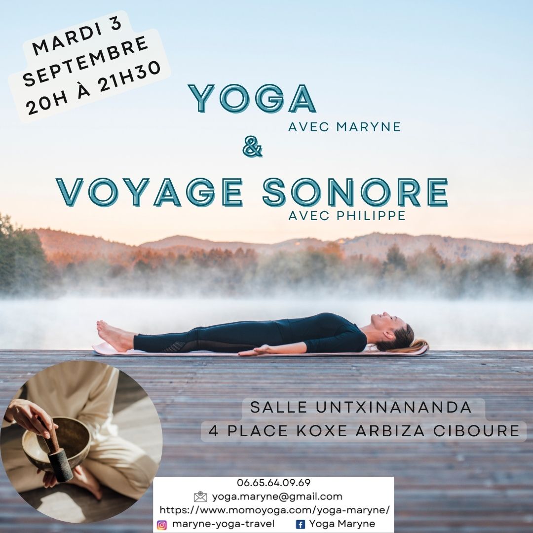 Yoga & Voyage sonore Mardi 3/09 20h