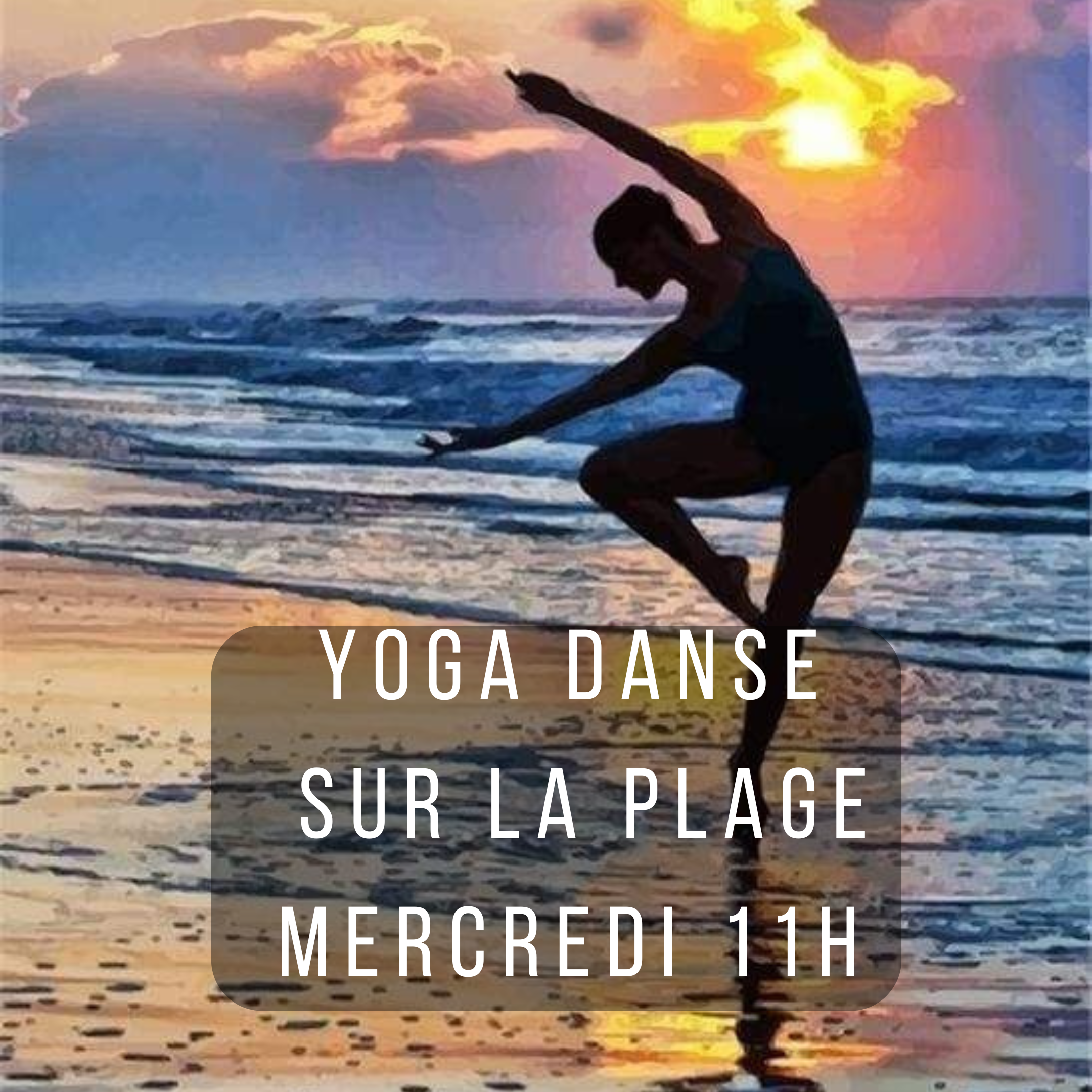 Yoga danse sur la plage Mercredi 11h (10/07)