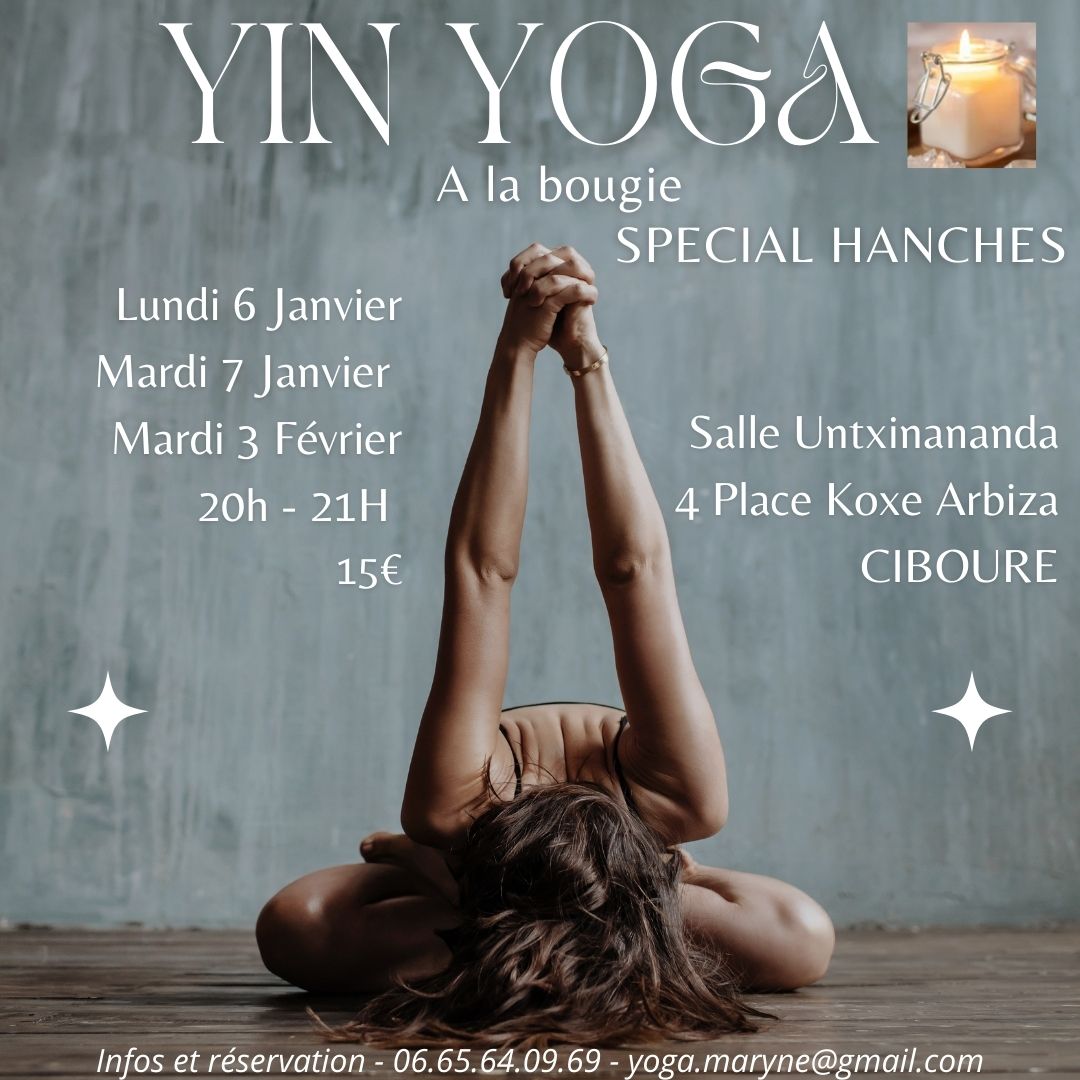 ✨ Yin Yoga à la Bougie –Spécial Hanches ✨