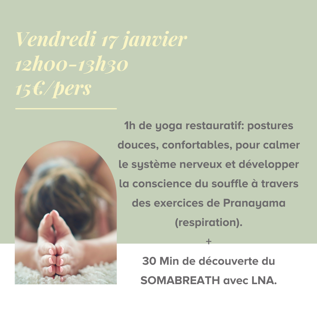 Yoga doux, pranayama et SOMABREATH